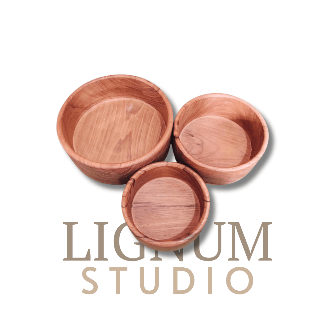 Set Mangkuk Kayu Handmade (3 Pcs)